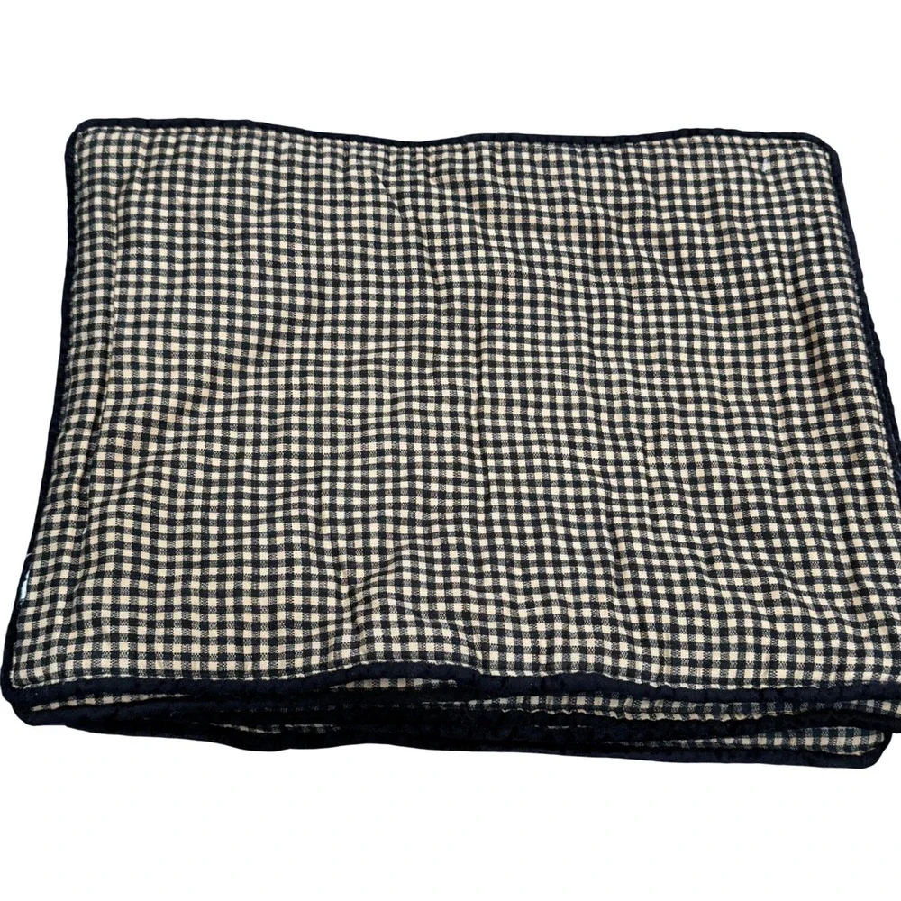 Vintage Quilted Reversible Placemats Set of 6 Floral Fruit Gingham Farmhouse